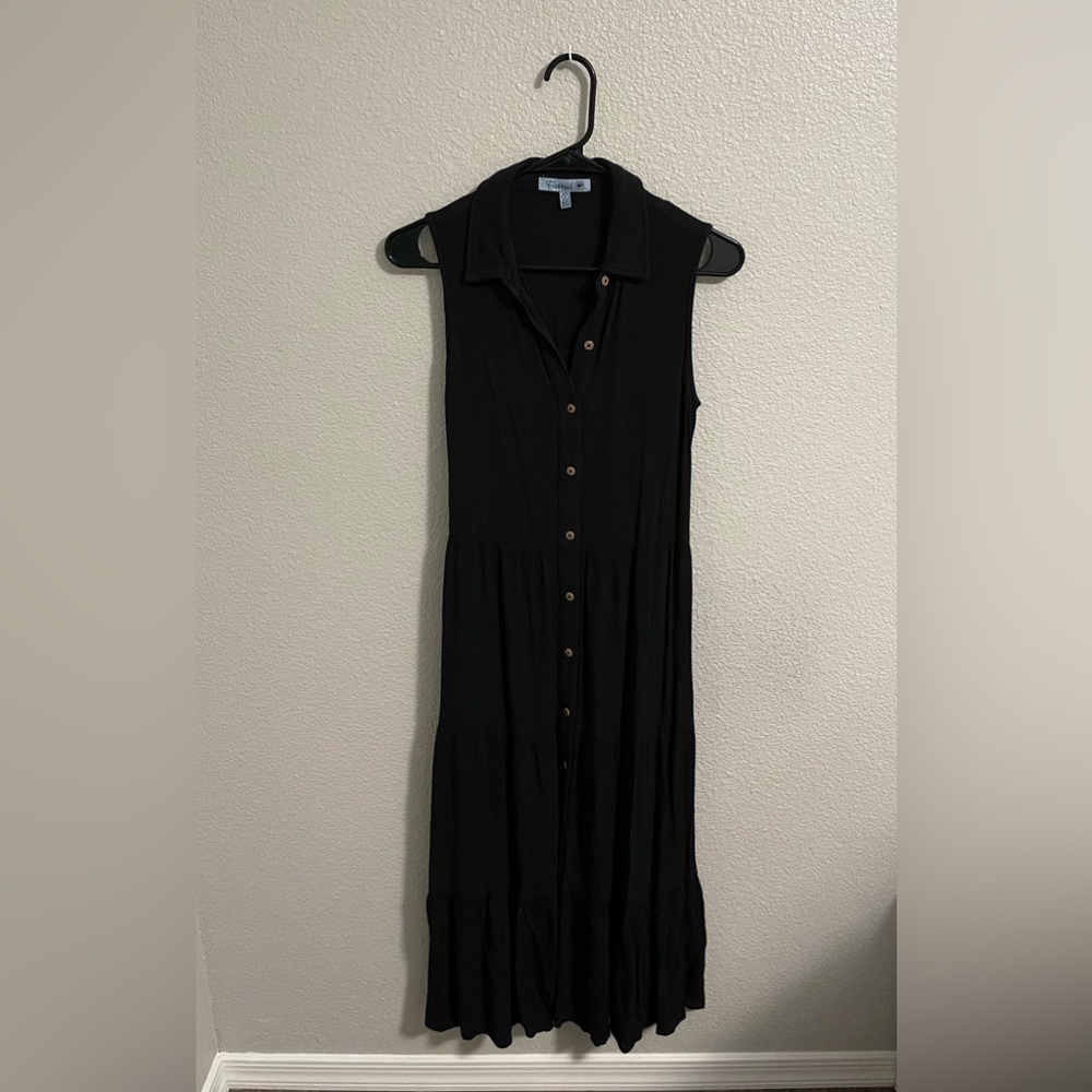 FISHBOWL black midi dress